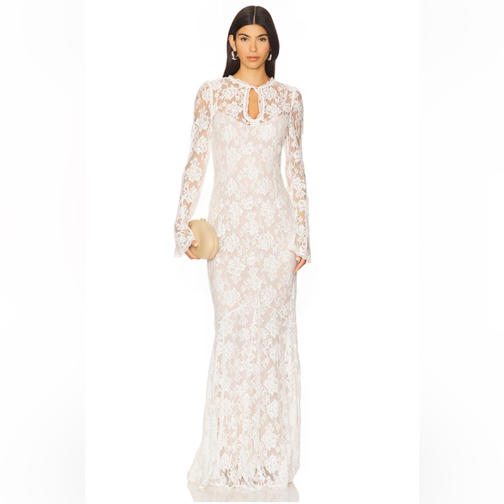 X REVOLVE Grace Gown in Ivory